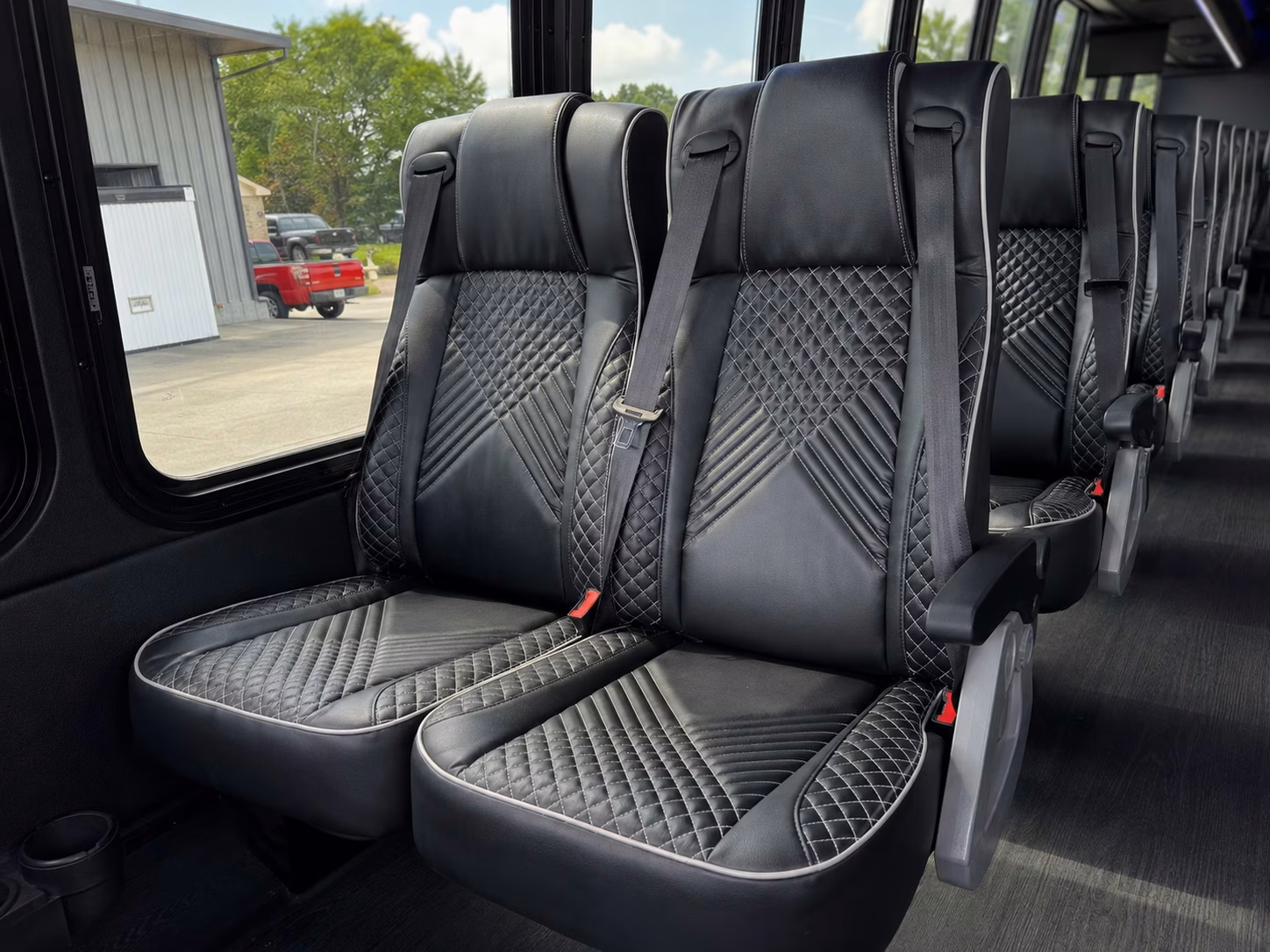 56 passenger charter bus interior