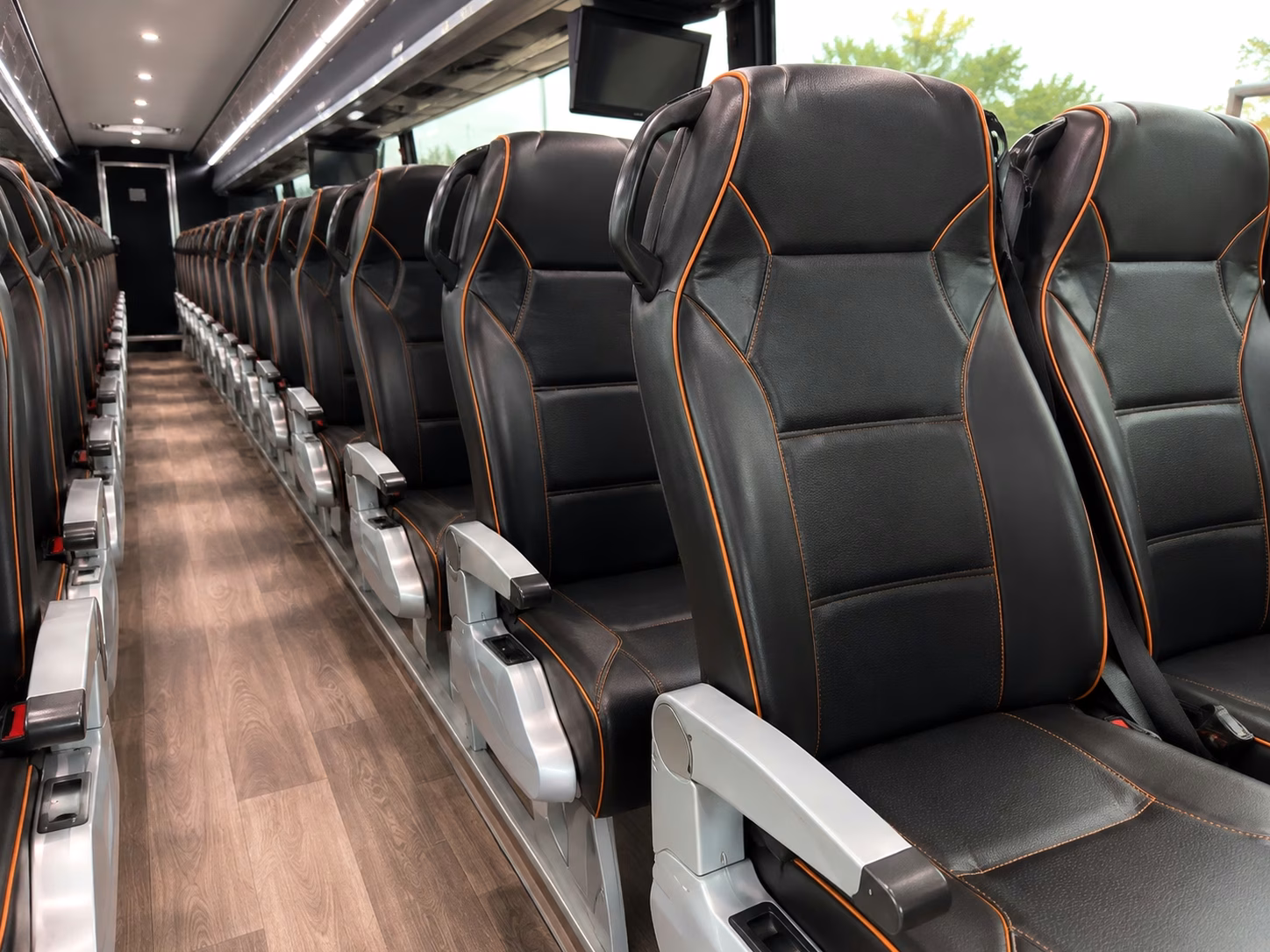 billings charter bus interior gallery