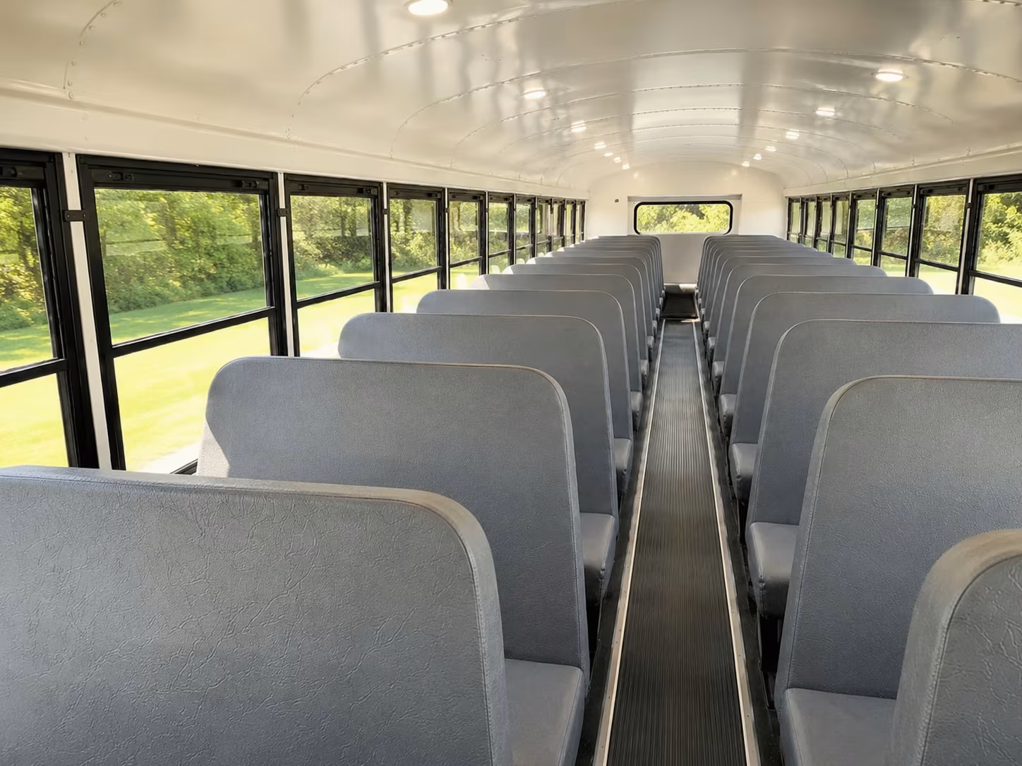 school bus inside