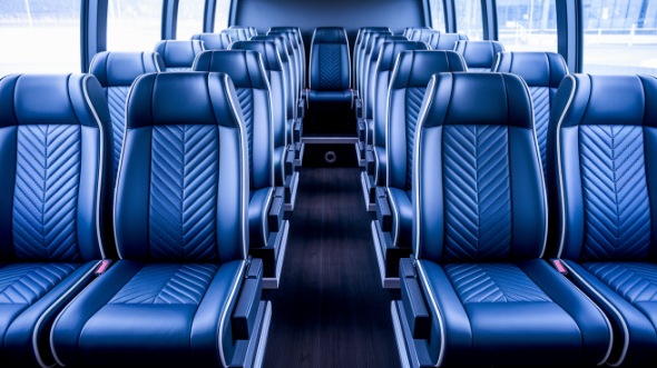 billings 18 passenger minibus inside