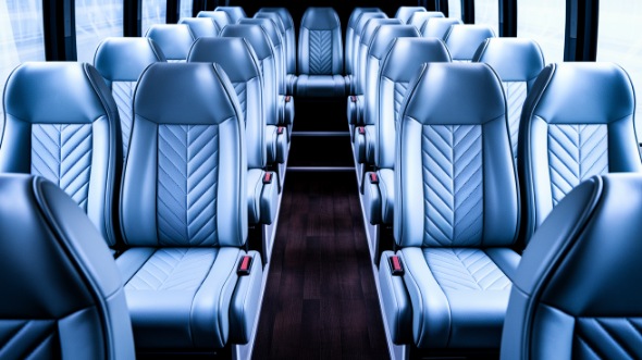 billings 28 passenger minibus inside